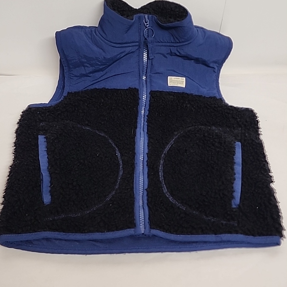 J. Crew Blue & Black Kids Size 7 Warm Comfortabke Winter Vest - Picture 1 of 10